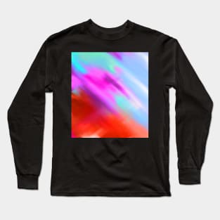 Turquoise impression Long Sleeve T-Shirt